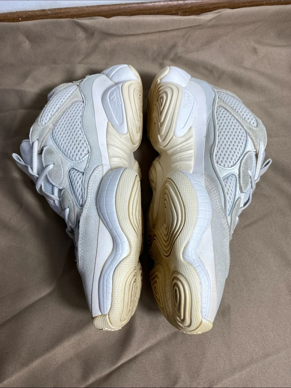 Adidas Yeezy 500 'Bone White' FV3573 Kanye Shoes Sneakers Mens Size 10 Used